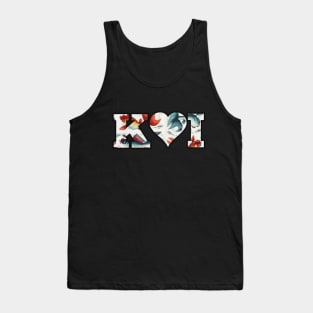 I love Koi a Japanese favorite fish lover and koi pond fan Tank Top